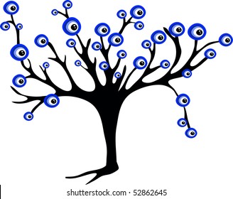 tree and evil eye