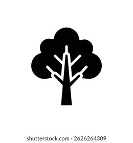 Árvore com ramificações em expansão representando o crescimento e o ícone de conexão