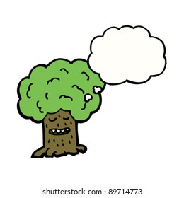 tree with face cartoon