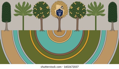 Tree and face vector