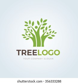 Tree, Family logo template