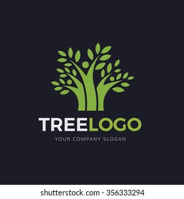 Tree, Family logo template