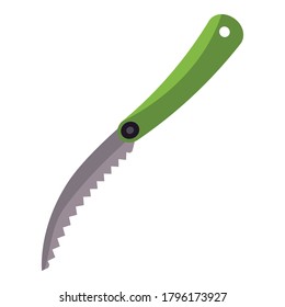 Tree farm hand saw icon. Cartoon of tree farm hand saw vector icon for web design isolated on white background