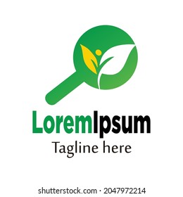 Plantilla de diseño del logotipo del buscador de árboles