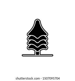 Tree, fir icon. Simple glyph, flat vector of tree icons for ui and ux, website or mobile application