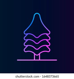 Tree, fir icon. Simple thin line, outline vector of tree icons for ui and ux, website or mobile application