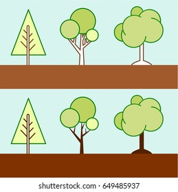 Tree Flat design vector illustration