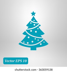 Ã�Â¡hristmas tree flat icon