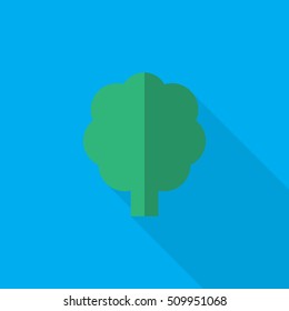 tree flat icon illustration isolated vector sign symbol