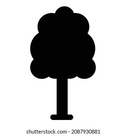 Tree Flat Icon Isolated On White Background