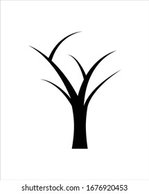 tree flat icon,dry tree flat design icon,vector best illustration design icon.