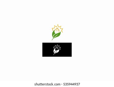 tree flower decoration icon logo element