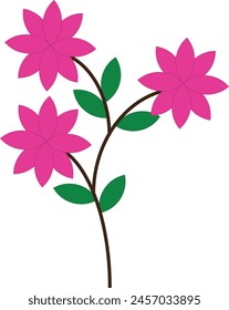 Tree flower icon design eps 10