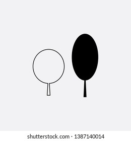 tree forest icon sign signifier vector