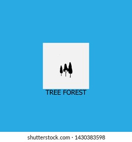 tree forest icon sign signifier vector