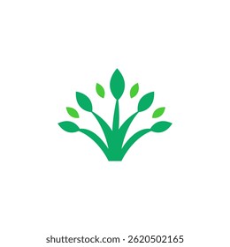 Tree forest plant vector logo design