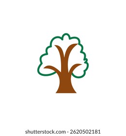 Tree forest plant vector logo design