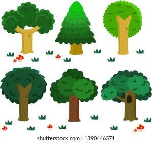 tree in the forest vector