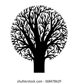 Tree in the form of simple geometric shape