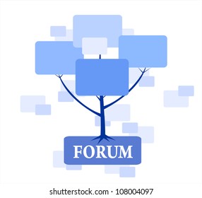 Tree Forum  for  site  in blue color
