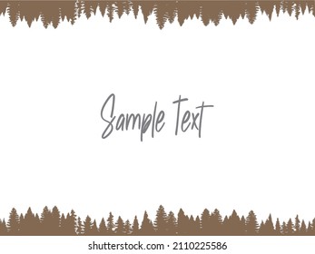 tree frame brown simple nature