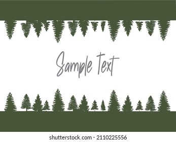 tree frame green simple nature