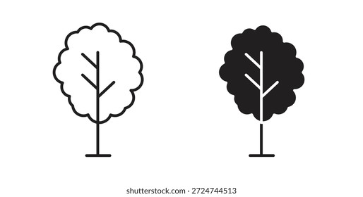 Tree free icon. filled flat sign for mobile concept and web design