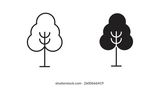 Tree free icons graphics set vectors