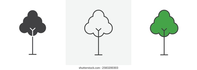 Tree free icons pack for website designs