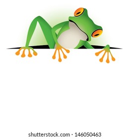Tree frog border