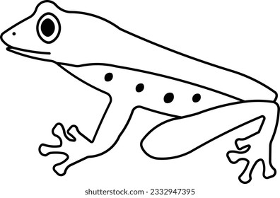 tree frog frog chameleon animal amphibian Outline