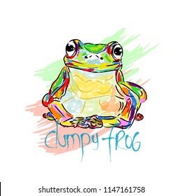 Tree frog coloring, tree frog art