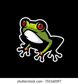 Tree Frog  Vector Illustration