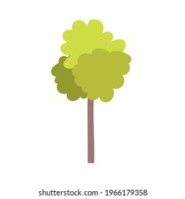 tree frond vegetation isolated icon