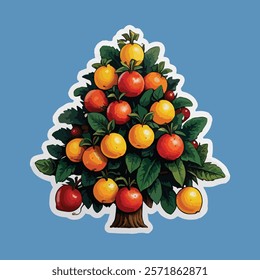 Tree Fruit Stickers Victor Design 