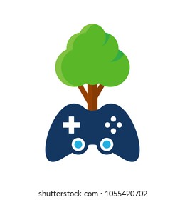 Tree Game Logo Icon Design