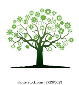 Tree and Geometric Flowers