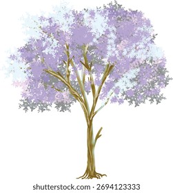 Un árbol que brilla en el sol