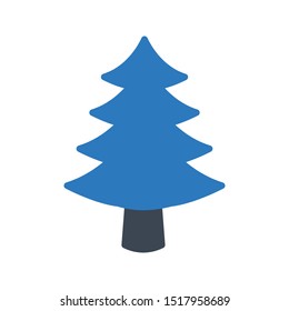 tree glyph colour vector icon