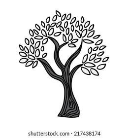 tree graphic design. Vector illustration. 