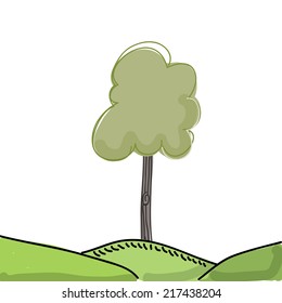 tree graphic design. Vector illustration. 