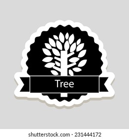 tree graphic design , vector illustration