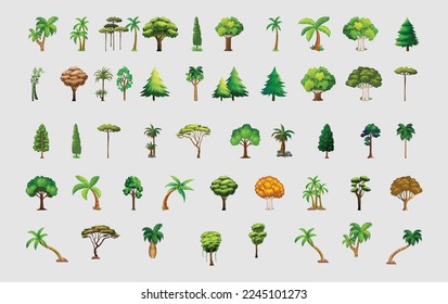 Tree and grass design eps vector