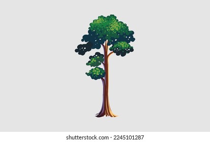 Tree and grass design eps vector