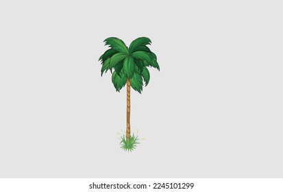 Tree and grass design eps vector
