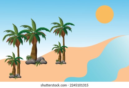 Tree and grass design eps vector