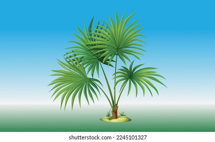 Tree and grass design eps vector