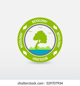 Tree green ecology icon