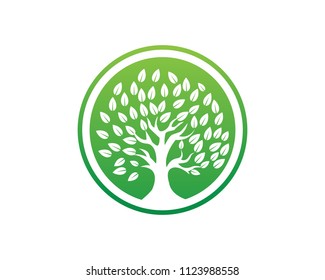 tree green leaf logo 