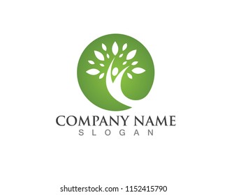 Tree Green People Identity Card Vector Stock Vector (Royalty Free ...